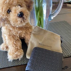 Botega Veneta Men's Brown Woven Wallet